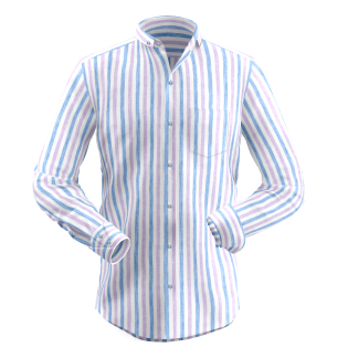 Blue White Stripe Shirt