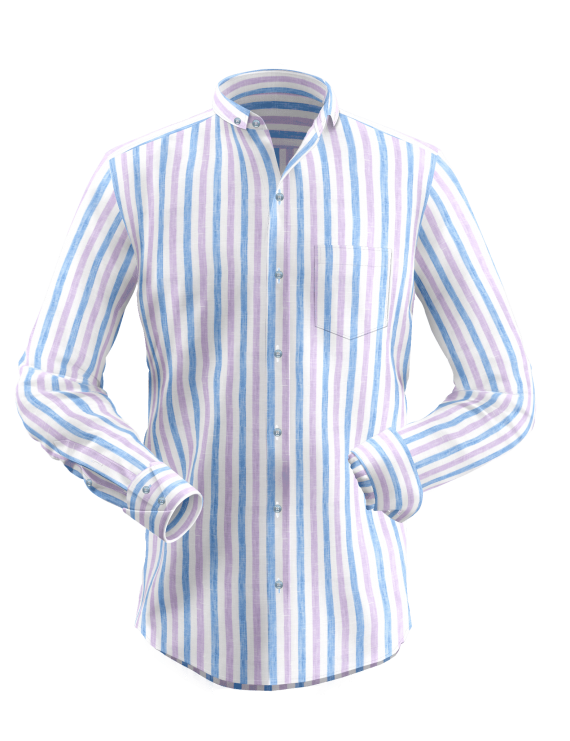 Blue White Stripe Shirt